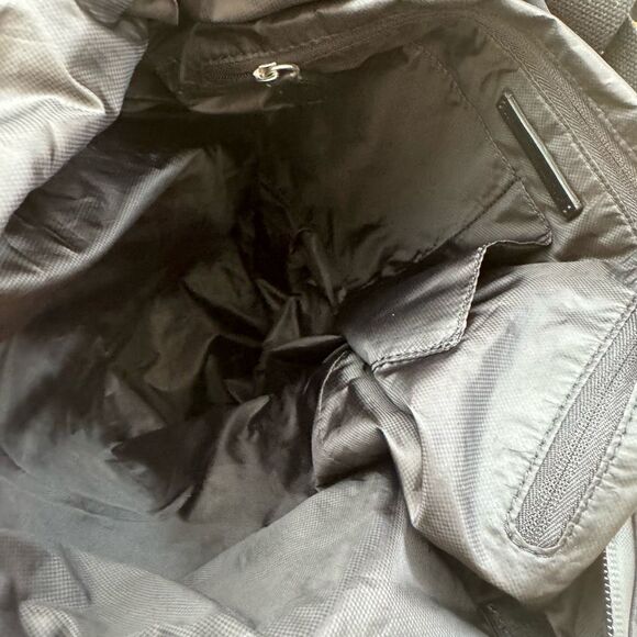 Rebecca Minkoff Julian Black Nylon Adjustable Lightweight Square Backpack - Picture 9 of 10